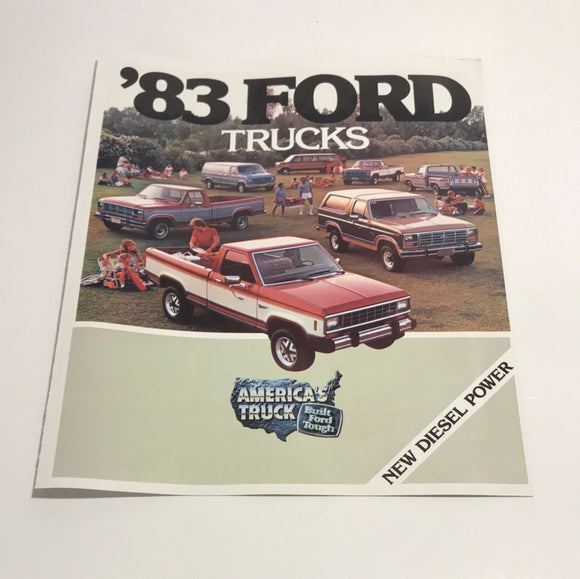 1983 Ford Trucks Diesel Power dealer sales brochure