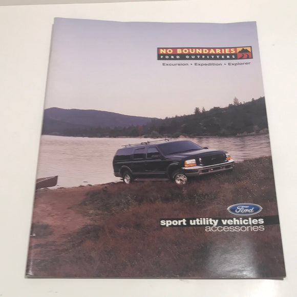 2000 Ford Outfitters No Boundaries SUV accessories sales brochure