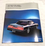 1982 Ford Thunderbird sales brochure Heritage Town Landau  new