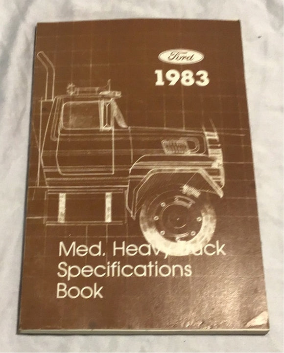 1983 Ford Med/Heavy Truck Specifications Book