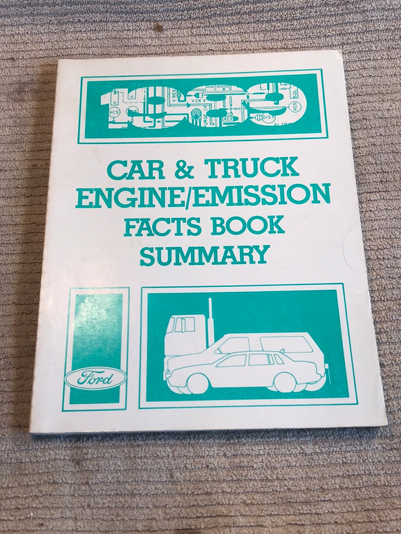 1989 Ford Car and Truck Engine/Emission Facts Book