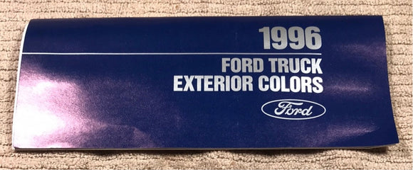 1996 Ford Truck Exterior Colors brochure
