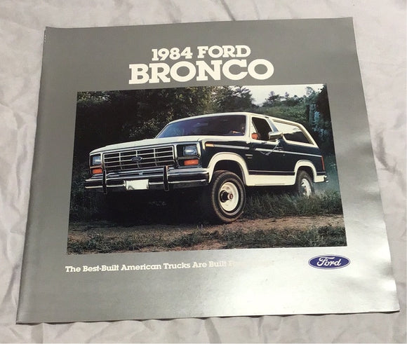 1984 Ford Bronco dealer sales brochure
