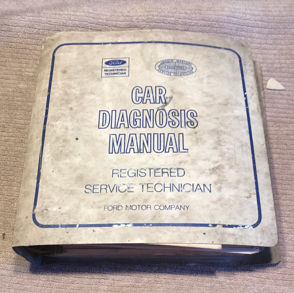 1973 Ford Car Diagnosis Manual registered service technician book