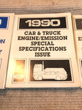 1990 Ford Car and Truck Engine/Emissions Summary and Specifications set 3 vol.
