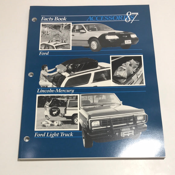 1987 Ford Lincoln Mercury Light Truck Accessories sales brochure