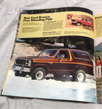 1980 Ford Bronco dealer sales brochure