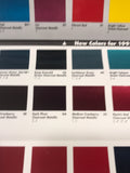 1993 Ford Passenger Car Exterior Colors pamphlet