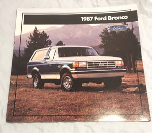 1987 Ford Bronco sales brochure