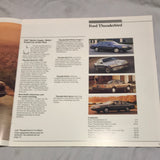 1987 Ford Thunderbird sales brochure