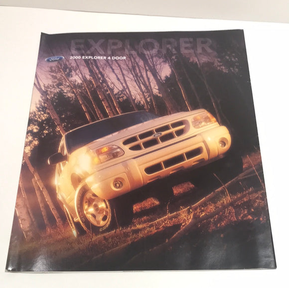 2000 Ford Explorer 4 Door  sales brochure poster