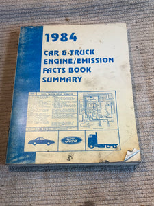 1984 Ford Car and Truck Engine/Emission Facts Book