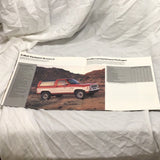 1986 Ford Bronco II sales brochure Eddie Bauer XLT new from sealed box