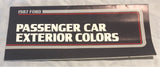 1987 Ford Passenger Car Exterior Colors brochure