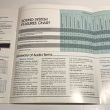 Ford Performance Sound Systems for 1986 dealer sales brochure