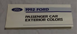 1992 Ford Passenger Car Exterior Colors pamphlet