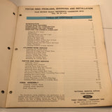1969 Ford Piston Ring Problems Diagnosis Technician Handbook 6010