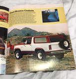 1980 Ford Bronco dealer sales brochure