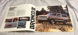 1983 Ford All New Bronco II SALES BROCHURE